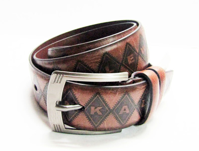 

Peacock Mundkar Men Brown Artificial Leather Belt