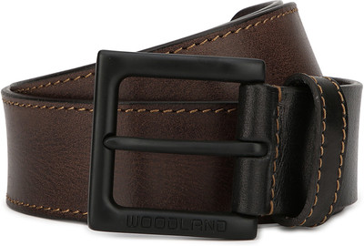 

Woodland Men Casual Black, Brown Genuine Leather Belt, Multicolor