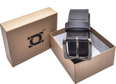 

DWEILS Men Formal Brown Genuine Leather Belt