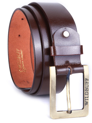 

Wild Buff Men Casual Brown Genuine Leather Belt