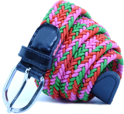 

VOGARD Men & Women Party, Casual, Evening Multicolor Fabric, Artificial Leather Belt, Multicolor14