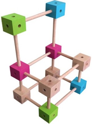 SKILLOFUN Construction Set - Spokes & Cubes(Multicolor)