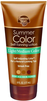 

Banana Boat Self Tanning Lotion, Light/Medium Summer Color For All Skin Tones(177 ml)