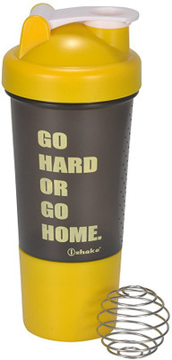 

i SHAKE SHAKER Alpha Armour BoTtle 500 ml Shaker(Pack of 1, Green), Multicolor