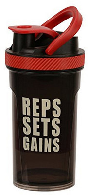 

ISHAKE SHAKER Brawny Bottle 700 ml Shaker(Pack of 1, Red), Black;red