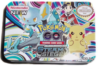 

Vortex Toys Pokemon Go Steam Siege Series Metal Box Card Pack(Multicolor)