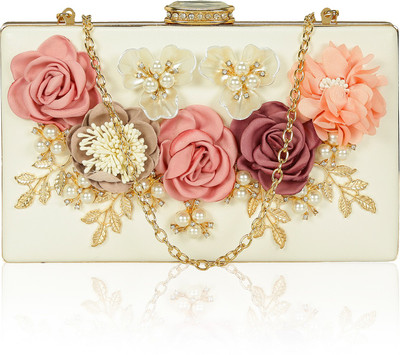 

Kleio Wedding, Party, Festive Gold Clutch