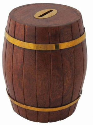 

VAS Collection Home antique3050 Coin Bank(Brown)