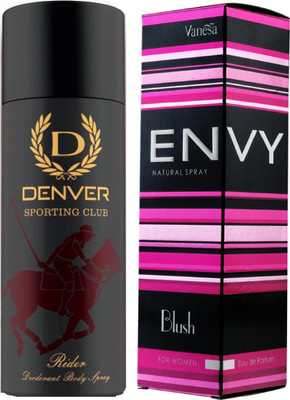 

Denver Sporting Club New Rider Deodorant With Envy Blush Perfume(Set of 2)