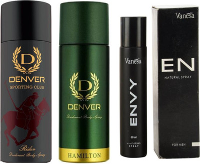 

Denver Sporting Club New Rider, Hamilton Deodorant With Men Perfume(Set of 2)