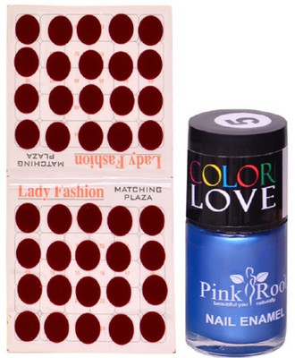 

Pink Root Nail Polish No. 05 (15ml) Lady Fashion Mahroon No. 10 Bindi(Set of 2)