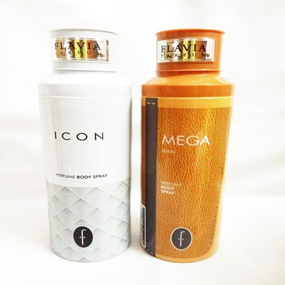 

Flavia MEGA MAN AND ICON Perfume Body Spray - For Men & Women(400 ml, Pack of 2)