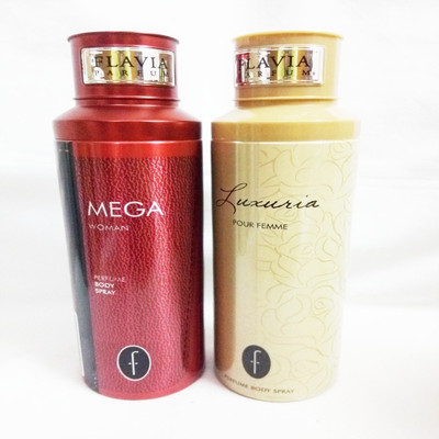 

Flavia MEGA AND LUXURIA Perfume Body Spray - For Women(400 ml, Pack of 2)