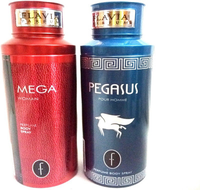 

Flavia MEGA AND PEGASUS Perfume Body Spray - For Men & Women(400 ml, Pack of 2)