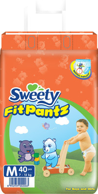 

Sweety Fit Pantz SFP1001-Jumbo PK-M-Count: 40 - M(40 Pieces)