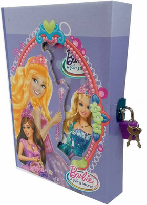 TECHNOCHITRA FAIRY DESIGN SECRET PERSONAL LOCK DIARY Regular Diary Single 100 Pages(Purple)