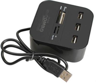 

OLECTRA High Speed 2.0 3 Ports With MULTI Card Reader Mini Combo All In One Splitter Adapter For PC Laptop Computer USB Hub USB Adapter (Multicolor) OT8 Elite Series High Speed 2.0 3 Ports With MULTI Card Reader Mini Combo All In One Splitter Adapter For 