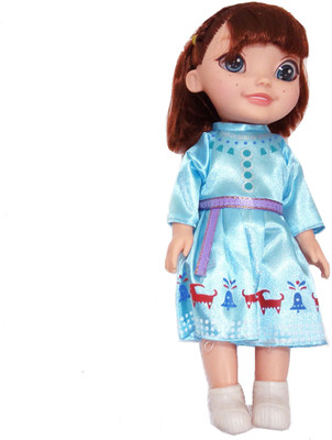 

TALKING GANESHA High Quality Beautiful Frozen Princess Anna Doll (25 cms HT) with Desert Toys Like Cupcake, Mini Cake, ice Cream, Donut, Knife(Multicolor)