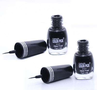 

Eyeflax's Colorpick Waterproof Crazy Eyeliner Combo of 2 12 ml(Black)