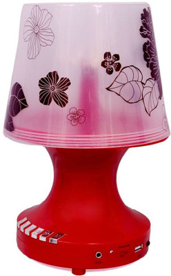 

CRETO latest lamp fm radio with lamp light support, usb, memory card, aux in, FM Radio(red)