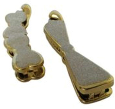 

Pooja Trendz 2 Pcs Silver Color BOW Shape Banana Shape Hair Clip. Hair Claw(Gold)