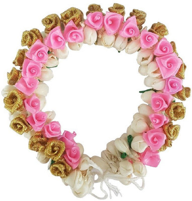 

BOXO Hair Accessories, Artificial Hair Gajra (Veni) For Women Wedding Baby Pink Bun(Pink)