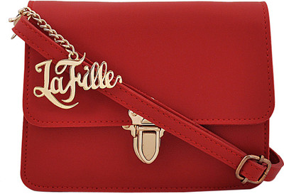 

LaFille Hand-held Bag(Maroon)