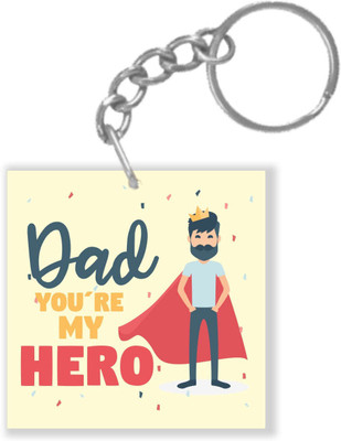 

Giftsmate Fathers Day Gifts You are My Hero Dad Keychain Keyring for Dad Key Chain