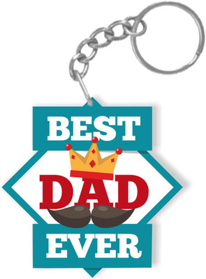 

Giftsmate Fathers Day Gifts King Best Dad Ever Keychain Keyring for Dad Key Chain