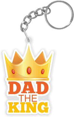

Giftsmate Fathers Day Gifts King Dad Keychain Keyring for Dad Key Chain