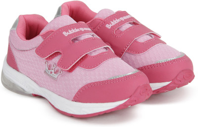 

BUBBLEGUMMER Girls Velcro Running Shoes(Pink