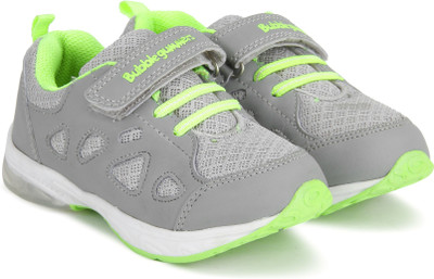 

BUBBLEGUMMER Boys Velcro Running Shoes(Grey