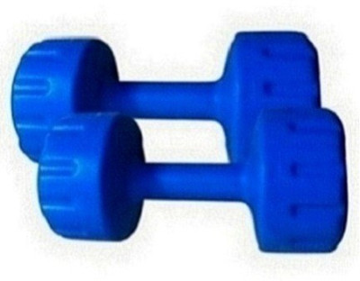 

FACTO POWER BLUE COLOR 1KG VINYL PLASTIC DUMBELL Fixed Weight Dumbbell(2 Kg)