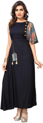 Fabvilla Women Printed A-line Kurta(Multicolor)