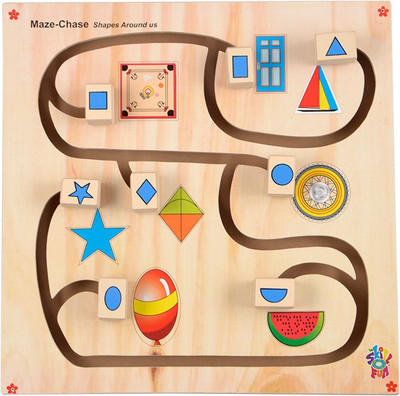 

Skillofun Maze Chase-Shapes Around Us(Multicolor)