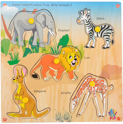 

Skillofun Junior Identification Tray Wild Animals I(Multicolor)
