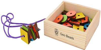 

Skillofun Geo Beads (Wooden) (50 beads) (In Wooden Box)(Multicolor)