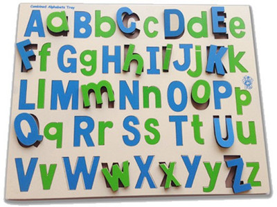 

Skillofun Combined Capital and Lower Alphabet Tray(Multicolor)