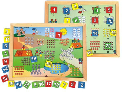 

Skillofun Magnetic Twin Play Tray-Number Scene(Multicolor)