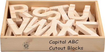 

Skillofun Capital ABC Cutout Block(White)