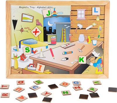 

Skillofun Magnetic Twin Play Tray-Alphabet Attic(Multicolor)