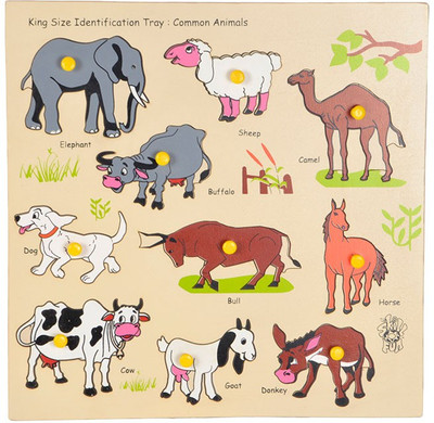20% OFF on SKILLOFUN King Size Identification Tray Common Animals(11 Pieces)