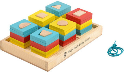 

Skillofun Shape Cavity Sorting Towers (6 towers)(Group Activity)(Multicolor)