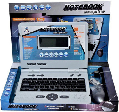 

Nightstar EDUCATIONAL KIDS NOTEBOOK COMPUTER WITH 30 FUN ACTIVITIES (Grey)(Grey)