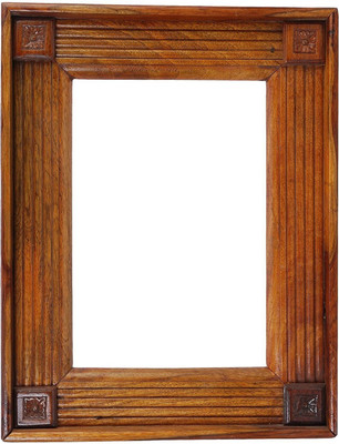 

Dhawan Teak Wood F Decorative Mirror(Rectangle Finish : Polished)
