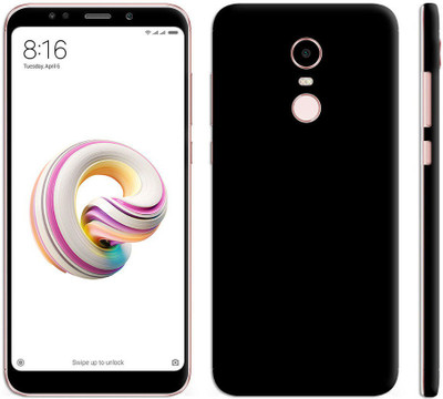 Vcare GadGets Mi Redmi Note 5 Mobile Skin(Black)
