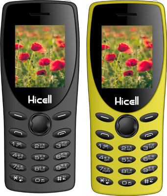 

Hicell C1 Tiger Combo of Two Mobiles(Grey & Yellow)