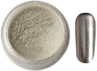 

Kelley High Quality Sliver Nail Glitter Powder Shinning Nail Mirror Powder Makeup Art DIY Chrome Pigment(2g)(Silver)