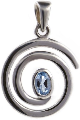 Reeva designs Aqua Energy Spiral Pendant Sterling Silver Quartz Sterling Silver Pendant