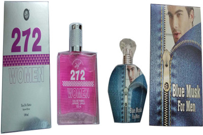 

dsp BLUE MUSK PERFUME 100 ML +272 WOMEN PERFUME 100 ML Eau de Parfum - 100 ml(For Men & Women)